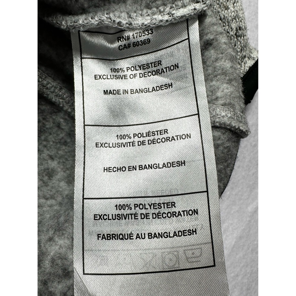 Canada Weather Gear Mens Fleece Full Zip Jacket Grey Marl Sweater Large L/G - Picture 4 of 16